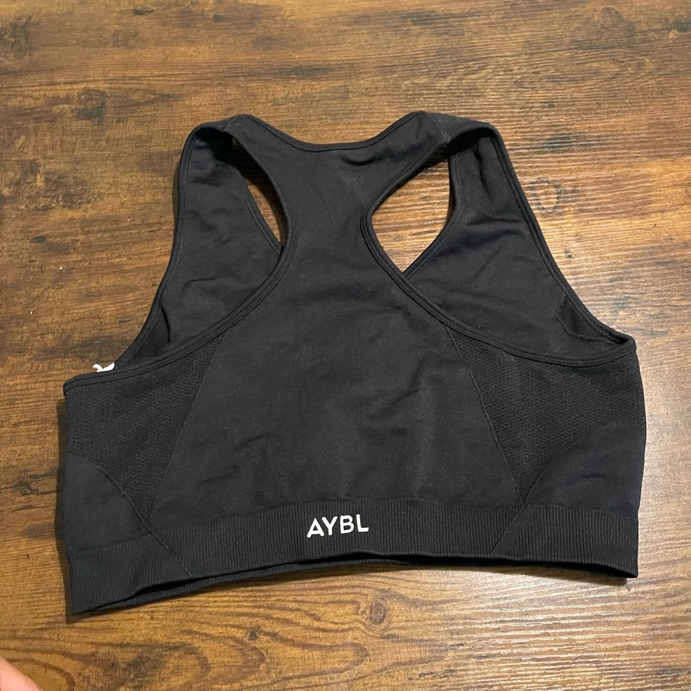 AYBL Two Sports Bras: Red and Black XL
